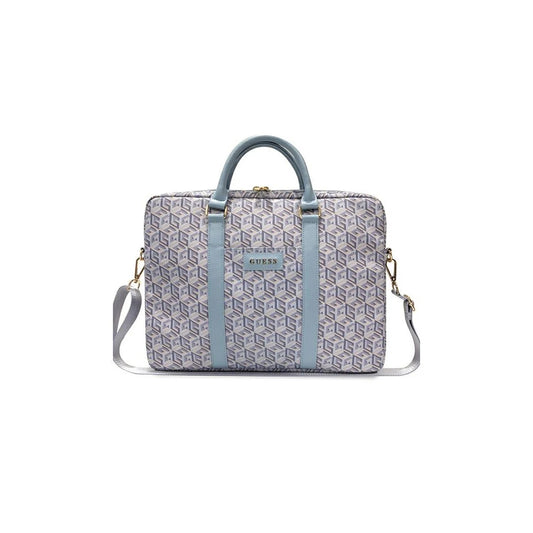 Guess táska GUCB15HGCFSEB 16" GCube Stripes kék -  15-16" laptop táskák a Domshop kínálatából