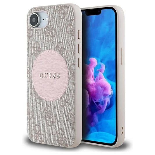 Guess tok 4G Circle Classic Logo MagSafe iPhone 16e készülékhez rózsaszín -  iPhone 16e tok a Domshop kínálatából