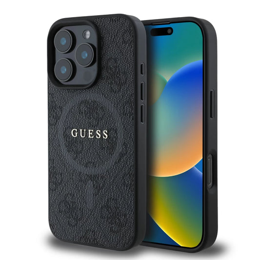 Guess tok Fekete Apple iPhone 16 Pro készülékhez GUHMP16LG4GFRK -  iPhone 16 Pro tok a Domshop kínálatából
