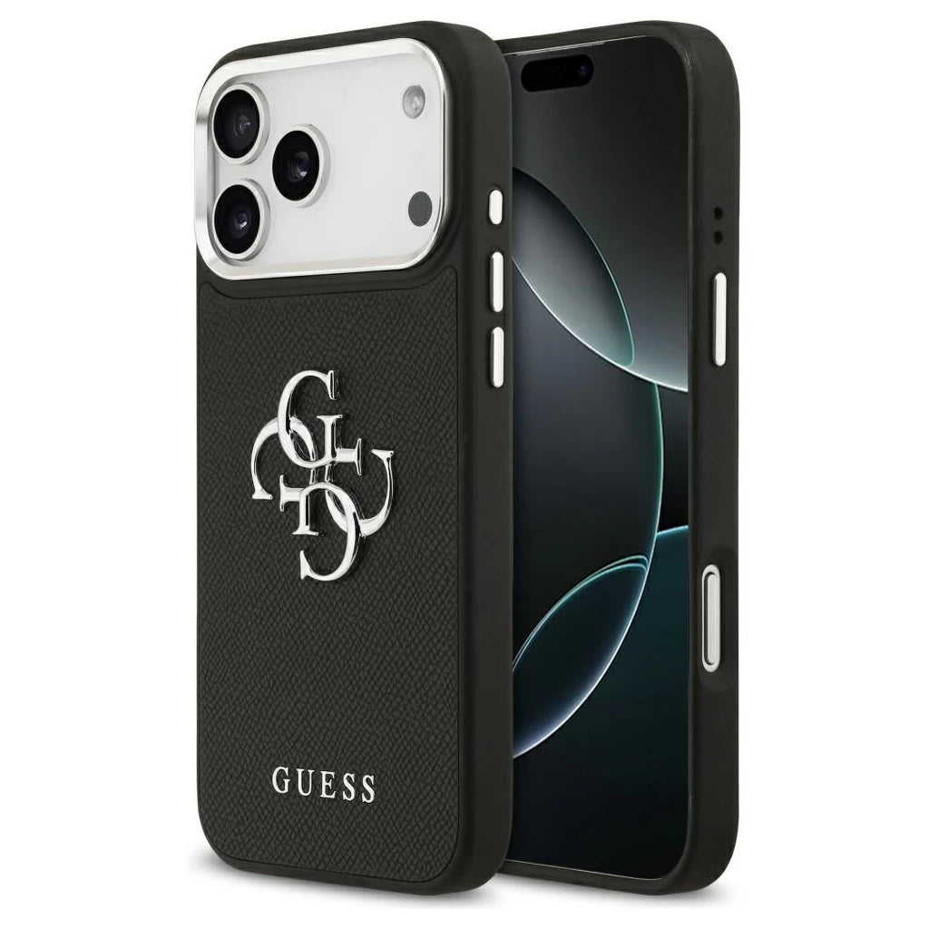 Guess tok Grained Big 4G Classic Logo iPhone 17 Pro Max készülékhez fekete -  iPhone 17 Pro Max tok a Domshop kínálatából