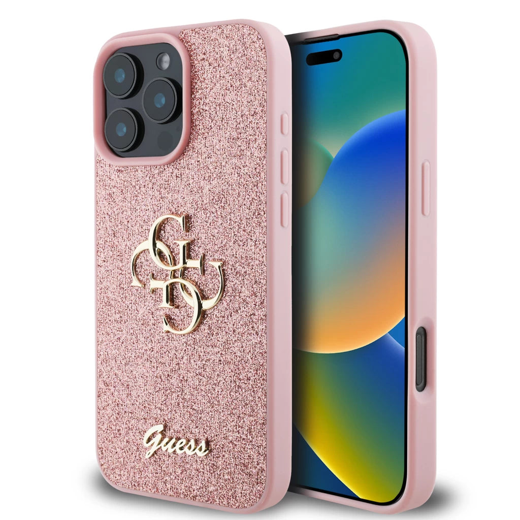 Guess tok Pink Apple iPhone 16 Pro Max készülékhez GUHCP16XHG4SGP -  iPhone 16 Pro Max tok a Domshop kínálatából