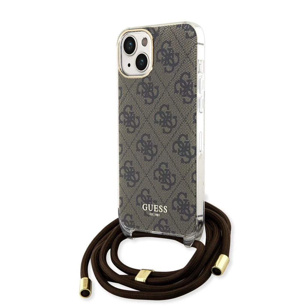Guess tok + crossbody strap Barna Apple Iphone 15 készülékhez GUHCP15SHC4SEW -  iPhone 15 tok a Domshop kínálatából