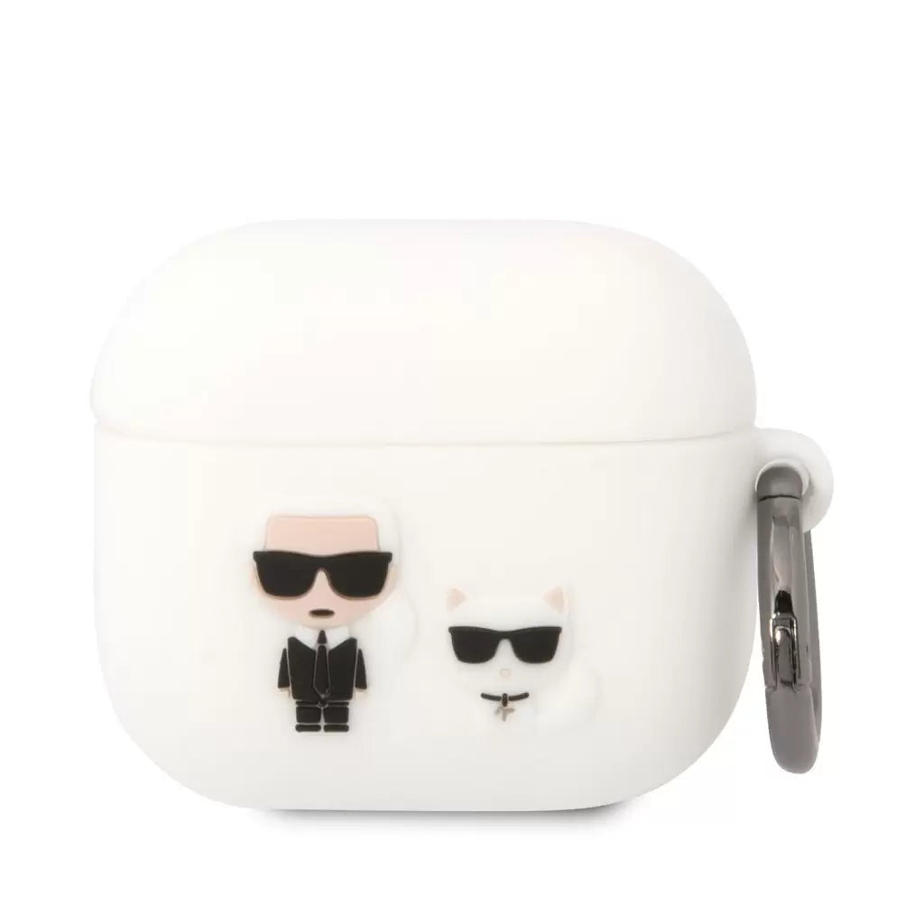 Karl Lagerfeld Apple Airpods 3 tok fekete KLACA3SILKCW -  AirPods 3 tok a Domshop kínálatából