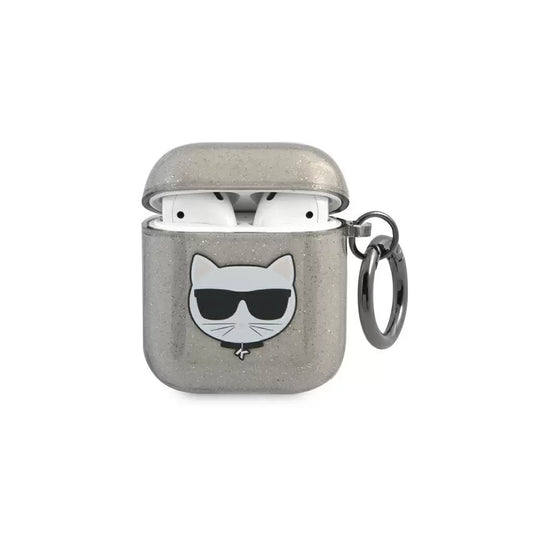 Karl Lagerfeld Apple Airpods tok fekete KLA2UCHGK -  AirPods 1/2 tok a Domshop kínálatából