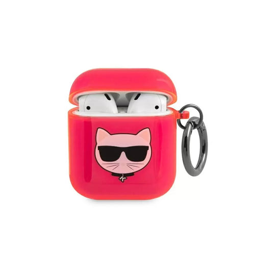 Karl Lagerfeld Apple Airpods tok pink KLA2UCHFP -  AirPods 1/2 tok a Domshop kínálatából