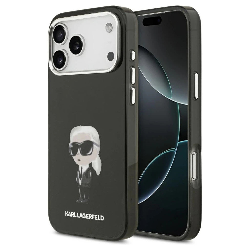 Karl Lagerfeld IML Aquarelle Karl & Logo MagSafe tok iPhone 17 Pro Max készülékhez fekete -  iPhone 17 Pro Max tok a Domshop kínálatából