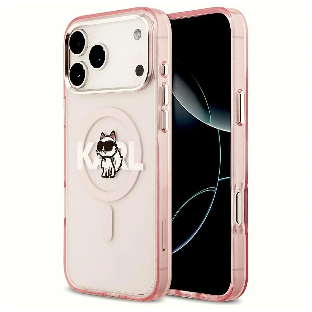 Karl Lagerfeld IML Choupette Sketch Logo MagSafe tok iPhone 17 Pro Max készülékhez rózsaszín -  iPhone 17 Pro Max tok a Domshop kínálatából