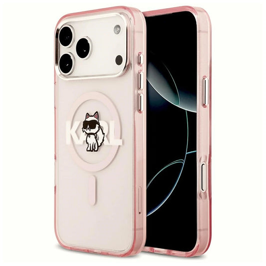 Karl Lagerfeld IML Choupette Sketch Logo MagSafe tok iPhone 17 Pro Max készülékhez rózsaszín -  iPhone 17 Pro Max tok a Domshop kínálatából