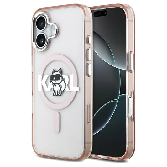 Karl Lagerfeld IML Choupette Sketch Logo MagSafe tok iPhone 17 készülékhez rózsaszín -  iPhone 17 tok a Domshop kínálatából