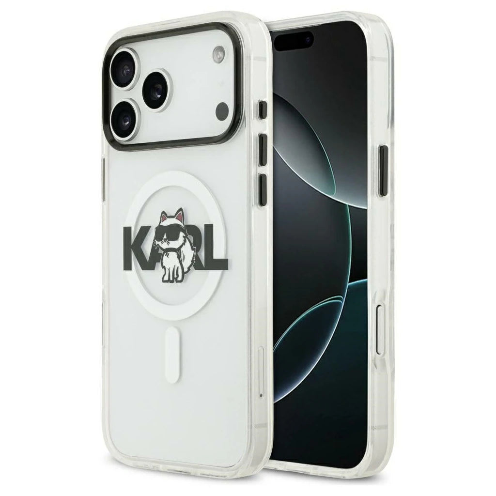Karl Lagerfeld IML Choupette Sketch Logo MagSafe tok iPhone 17 készülékhez átlátszó -  iPhone 17 tok a Domshop kínálatából