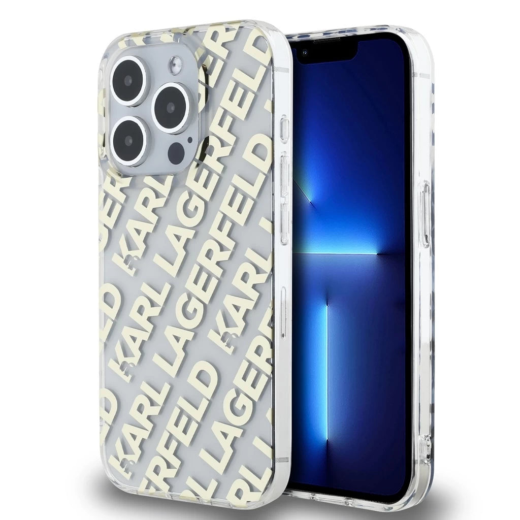 Karl Lagerfeld IML Electroplated Repeated Logo tok iPhone 15 Pro készülékhez arany -  iPhone 15 Pro tok a Domshop kínálatából
