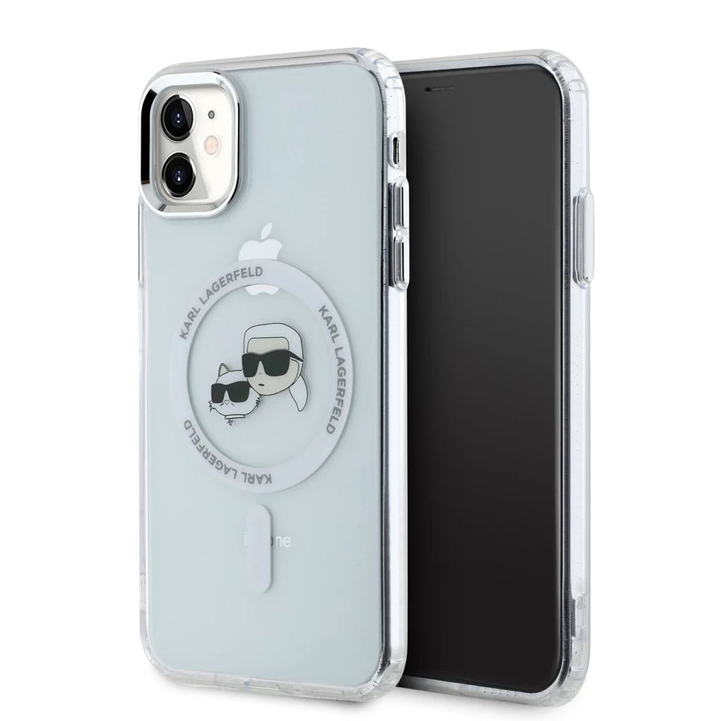 Karl Lagerfeld IML K&CH Heads Metal Frame MagSafe tok iPhone 11 készülékhez átlátszó -  iPhone 11 tok a Domshop kínálatából