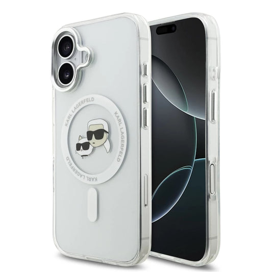 Karl Lagerfeld IML K&CH Heads Metal Frame MagSafe tok iPhone 17 készülékhez átlátszó -  iPhone 17 tok a Domshop kínálatából