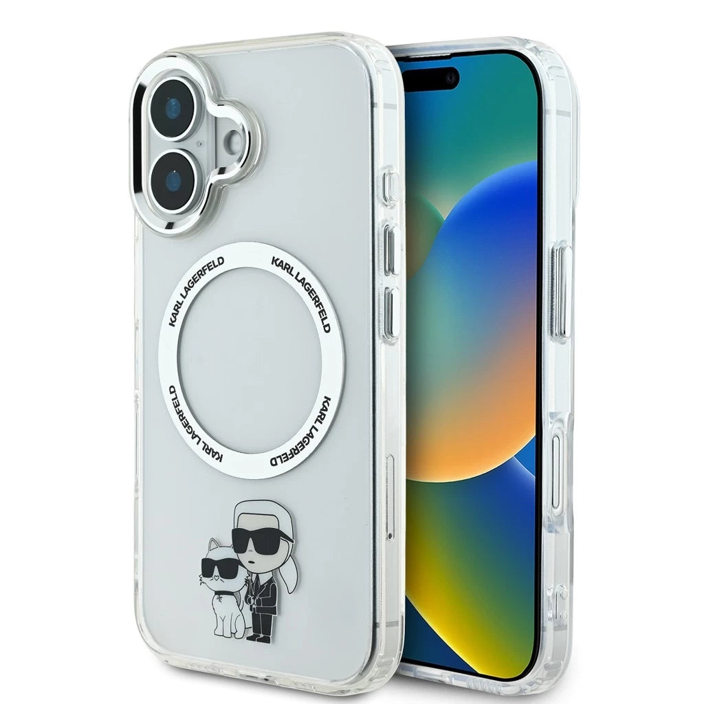 Karl Lagerfeld IML Karl and Choupette MagSafe tok iPhone 16 készülékhez átlátszó -  iPhone 16 tok a Domshop kínálatából