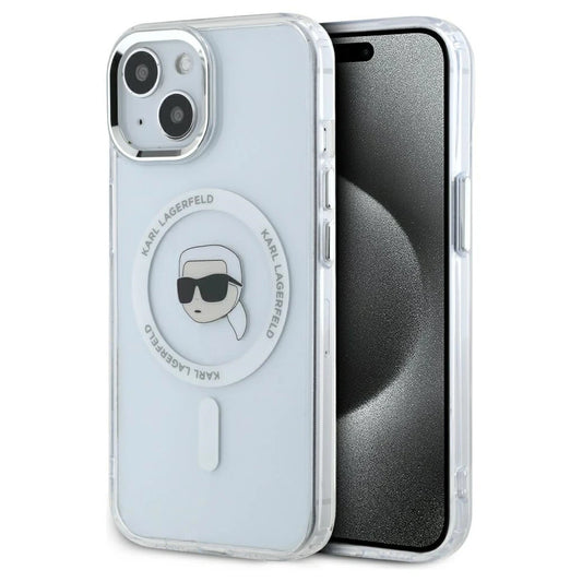 Karl Lagerfeld IML Metal Karl Head MagSafe tok iPhone 15 Plus készülékhez fehér -  iPhone 14 Plus/15Plus tok a Domshop kínálatából