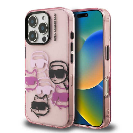 Karl Lagerfeld IML Multi K&CH Heads tok iPhone 16 Pro Max készülékhez rózsaszín -  iPhone 16 Pro Max tok a Domshop kínálatából