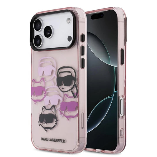 Karl Lagerfeld IML Multi K&CH Heads tok iPhone 17 Pro Max készülékhez rózsaszín -  iPhone 17 Pro Max tok a Domshop kínálatából