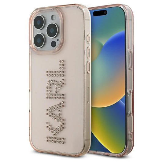 Karl Lagerfeld IML Rhinestones Logo tok iPhone 16 Pro Max készülékhez rózsaszín -  iPhone 16 Pro Max tok a Domshop kínálatából