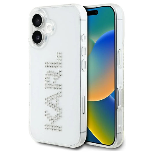 Karl Lagerfeld IML Rhinestones Logo tok iPhone 16 készülékhez átlátszó -  iPhone 16 tok a Domshop kínálatából