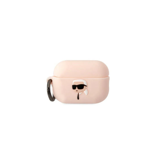 Karl Lagerfeld KLAP2RUNIKP AirPods Pro 2(2022/2023) készülékhez tok Karl Head 3D szilikon rózsaszín -  AirPods Pro 2 tok a Domshop kínálatából