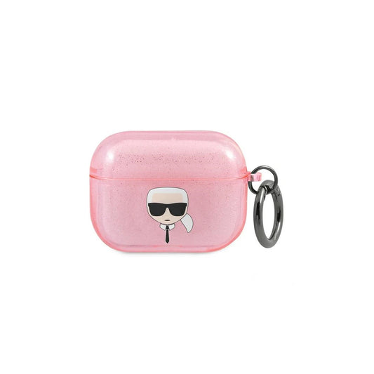Karl Lagerfeld KLAPUKHGP AirPods Pro készülékhez tok Glitter Karl`s Head, rózsaszín -  AirPods Pro tok a Domshop kínálatából