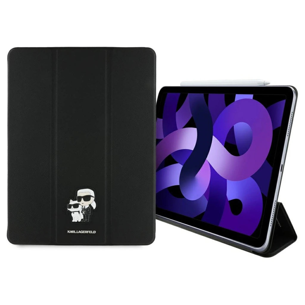 Karl Lagerfeld KLFC13RM24SAKCK iPad Air 13 2024 készülékhez könyvtok Saffiano Magnetic Karl &Choupette fekete -  iPad Air 13" (2024/2025) tok a Domshop kínálatából