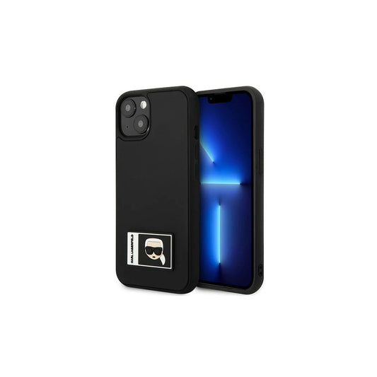 Karl Lagerfeld KLHCP13M3DKPK iPhone 13/14/15 készülékhez 6,1” kemény tok Ikonik Patch fekete -  iPhone 13/14 tok a Domshop kínálatából
