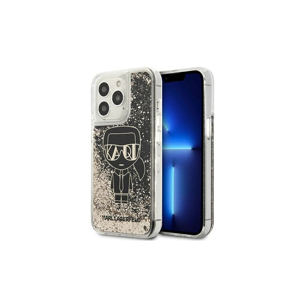 Karl Lagerfeld KLHCP13XLGGKBK iPhone 13 Pro Max 6,7" készülékhez kemény tok Liquid Glitter Gatsby fekete -  iPhone 13 Pro Max tok a Domshop kínálatából