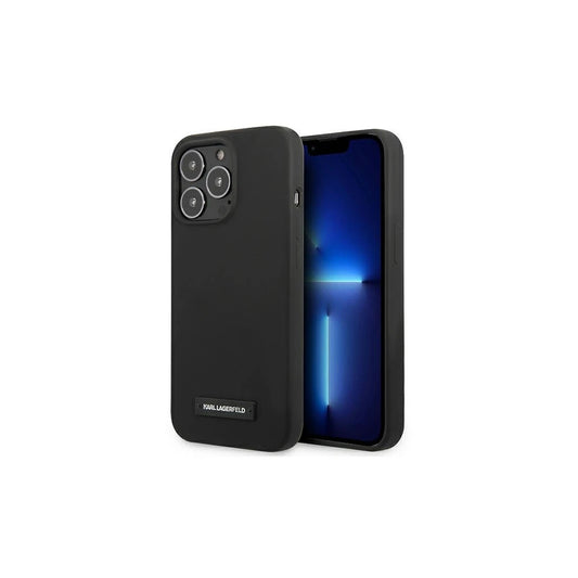 Karl Lagerfeld KLHCP13XSLMP1K iPhone 13 Pro Max 6,7" készülékhez kemény tok Silicone Plaque fekete -  iPhone 13 Pro Max tok a Domshop kínálatából