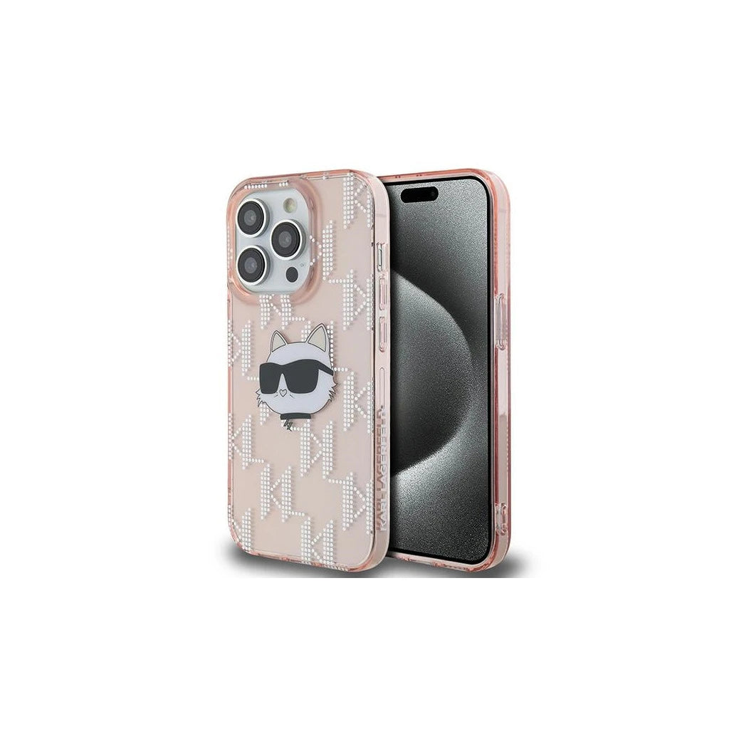 Karl Lagerfeld KLHCP14LHKLPCHP iPhone 14 Pro 6.1 készülékhez kemény tok IML Choupette Head & Monogram rózsaszín -  iPhone 14 Pro tok a Domshop kínálatából