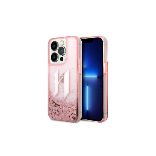 Karl Lagerfeld KLHCP14LLBKLCP iPhone 14 Pro 6,1 készülékhez kemény tok Liquid Glitter Big KL rózsaszín -  iPhone 14 Pro tok a Domshop kínálatából
