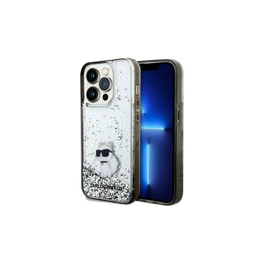 Karl Lagerfeld KLHCP14LLKCNSK iPhone 14 Pro 6.1 készülékhez kemény tok Liquid Glitter Choupette átlátszó -  iPhone 14 Pro tok a Domshop kínálatából