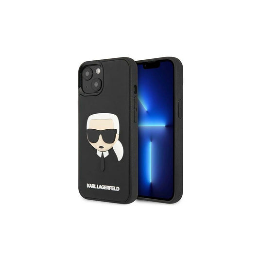 Karl Lagerfeld KLHCP14MKH3DBK iPhone 14Plus / 15 Plus 6,7” készülékhez 3D Rubber kemény tok Karl's Head fekete -  iPhone 14 Plus/15Plus tok a Domshop kínálatából