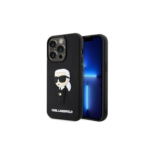 Karl Lagerfeld KLHCP14X3DRKINK iPhone 14 Pro Max 6.7" készülékhez védőtok Rubber Ikonik 3D fekete -  iPhone 14 Pro Max tok a Domshop kínálatából