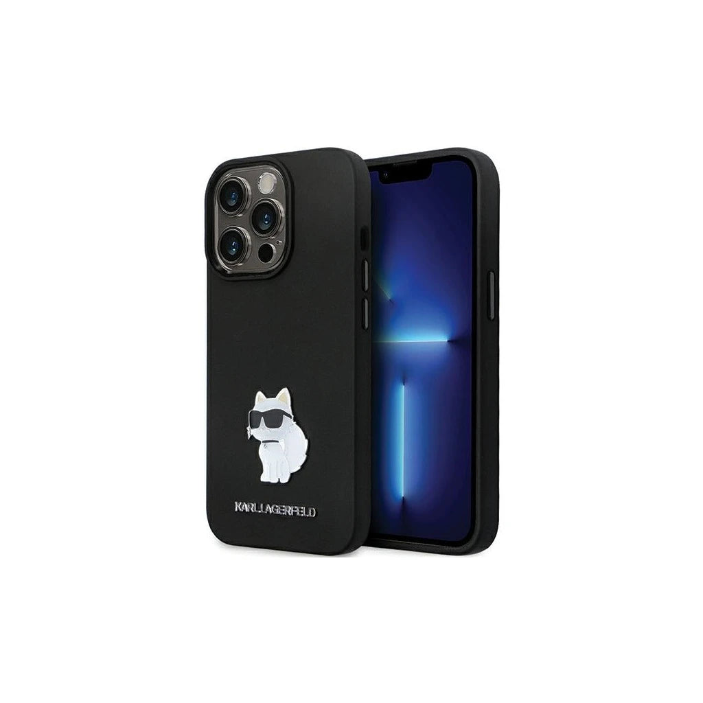 Karl Lagerfeld KLHCP14XSMHCNPK iPhone 14 Pro Max 6.7" készülékhez kemény tok Silicone C Metal Pin fekete -  iPhone 14 Pro Max tok a Domshop kínálatából