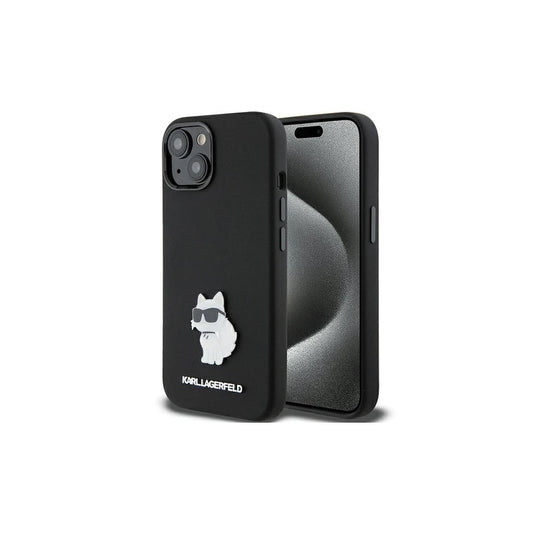 Karl Lagerfeld KLHCP15MSMHCNPK iPhone 15 Plus / 14 Plus 6.7" készülékhez tok Silicone Choupette Metal Pi fekete -  iPhone 14 Plus/15Plus tok a Domshop kínálatából