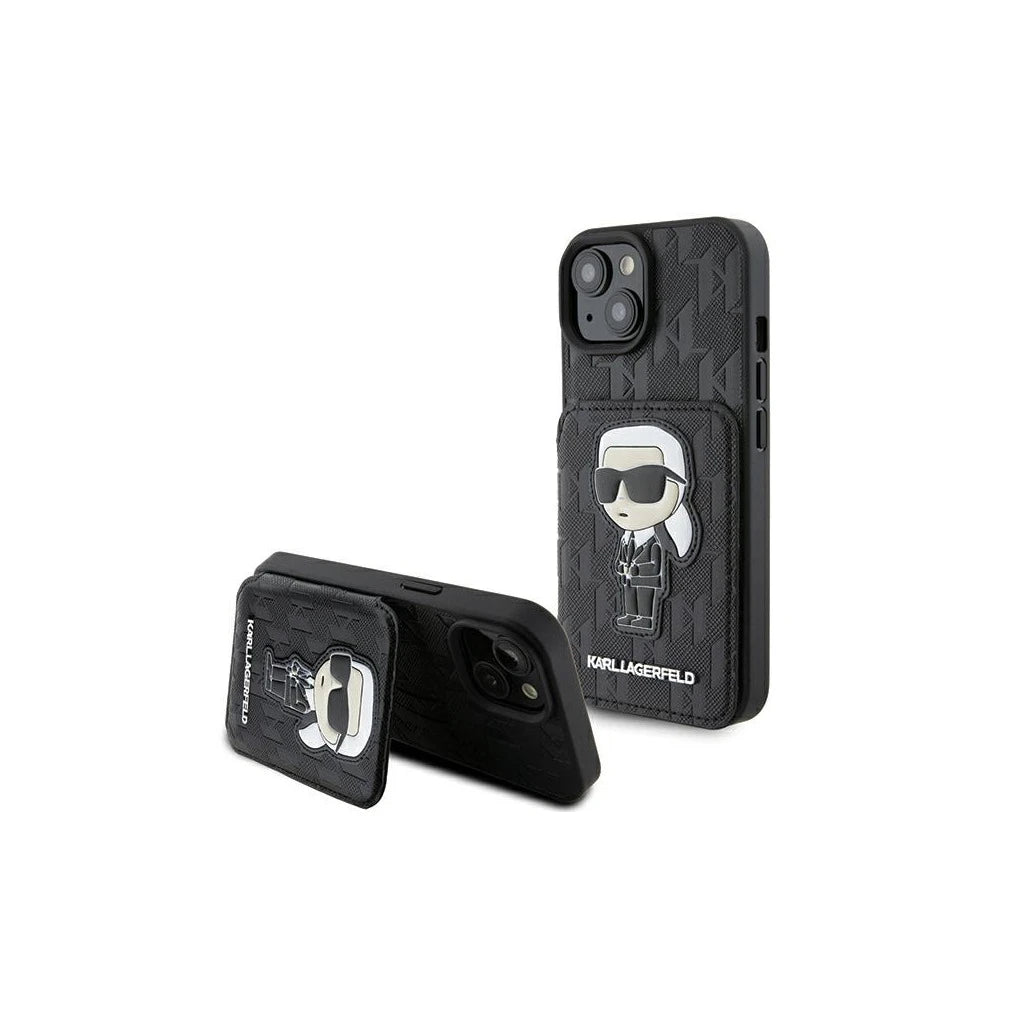 Karl Lagerfeld KLHCP15SSAKKNSCK iPhone 15/14/13 6.1" készülékhez kemény tok – Saffiano Cardslots – fekete -  iPhone 13/14/15 tok a Domshop kínálatából