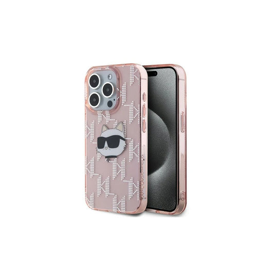 Karl Lagerfeld KLHCP15XHKLPCHP iPhone 15 Pro Max készülékhez kemény tok IML Choupette Head & Monog rózsaszín -  iPhone 15 Pro Max tok a Domshop kínálatából