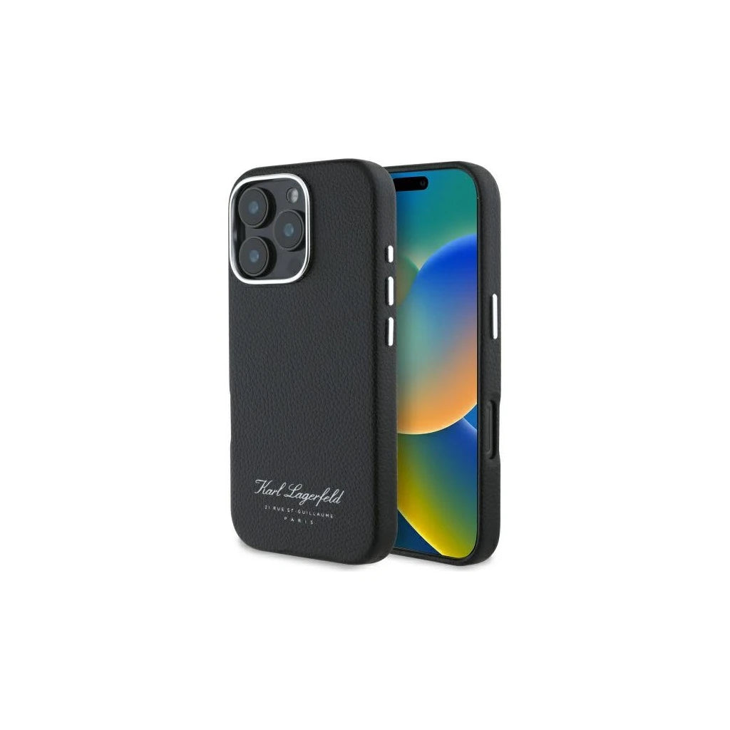 Karl Lagerfeld KLHCP16LPGWCMKHK iPhone 16 Pro 6,3" készülékhez keménytok hotel RSG fekete -  iPhone 16 Pro tok a Domshop kínálatából