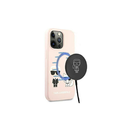 Karl Lagerfeld KLHMP13XSSKCI iPhone 13 Pro Max 6,7 készülékhez készült kemény tok szilikon Ikonik K világos rózsaszín -  iPhone 13 Pro Max tok a Domshop kínálatából