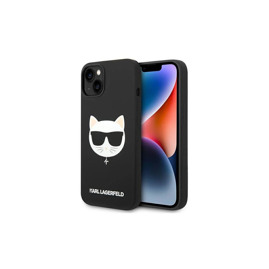 Karl Lagerfeld KLHMP14MSLCHBK iPhone 14 Plus / 15 Plus 6,7" készülékhez kemény tok Silicone Choupette fekete -  iPhone 14 Plus/15Plus tok a Domshop kínálatából