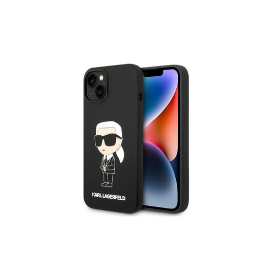 Karl Lagerfeld KLHMP14MSNIKBCK iPhone 14 Plus / 15 Plus készülékhez 6,7" kemény tok szilikon Ikonik Magsafe fekete -  iPhone 14 Plus/15Plus tok a Domshop kínálatából