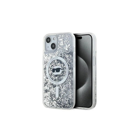 Karl Lagerfeld KLHMP14SLGCHSGH iPhone 14/15/13 6.1 készülékhez keménytok Liquid Glitter Choupette átlátszó -  iPhone 13/14/15 tok a Domshop kínálatából