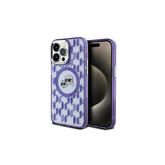 Karl Lagerfeld KLHMP15LHMCKMHU iPhone 15 Pro 6.1 készülékhez tok IML Monogram Karl&Choupette Head M lila -  iPhone 15 Pro tok a Domshop kínálatából