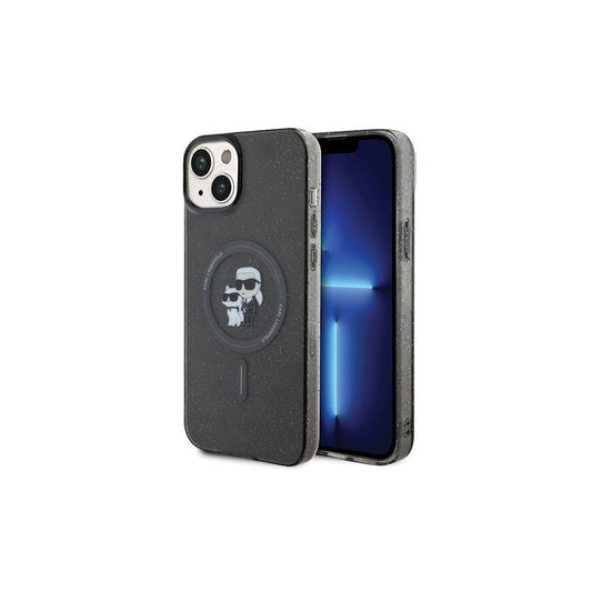 Karl Lagerfeld KLHMP15MHGKCNOK iPhone 15 Plus / 14 Plus 6.7" készülékhez kemény tok Karl&Choupette Gli fekete -  iPhone 14 Plus/15Plus tok a Domshop kínálatából
