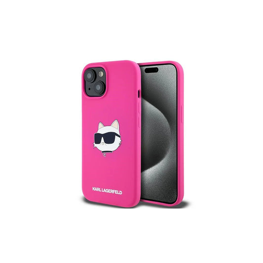 Karl Lagerfeld KLHMP15MSCHPPLF iPhone 15 Plus / 14 Plus készülékhez 6.7" Silicone Choupet tok fukszia -  iPhone 14 Plus/15Plus tok a Domshop kínálatából