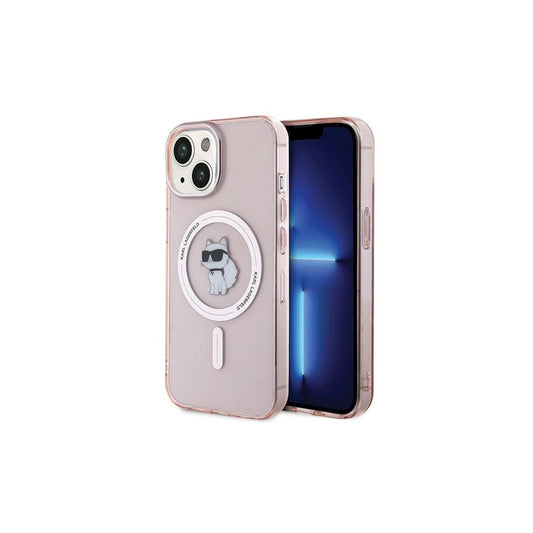 Karl Lagerfeld KLHMP15SHFCCNOP iPhone 15/14/13 6.1 készülékhez kemény tok IML Choupette MagSafe rózsaszín -  iPhone 13/14/15 tok a Domshop kínálatából