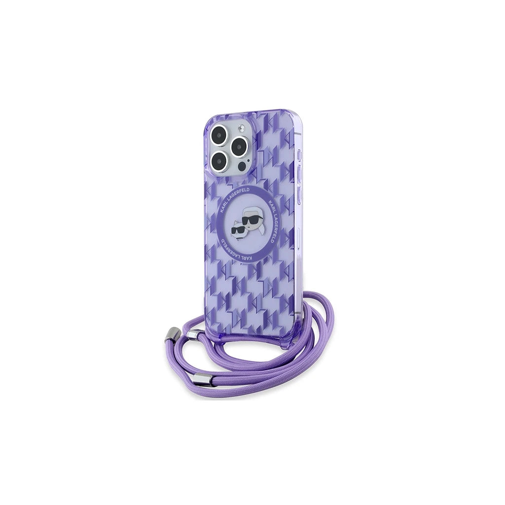 Karl Lagerfeld KLHMP15XHCKCKLCU iPhone 15 Pro Max 6.7" készülékhez keménytok IML Crossbody Monogr lila -  iPhone 15 Pro Max tok a Domshop kínálatából
