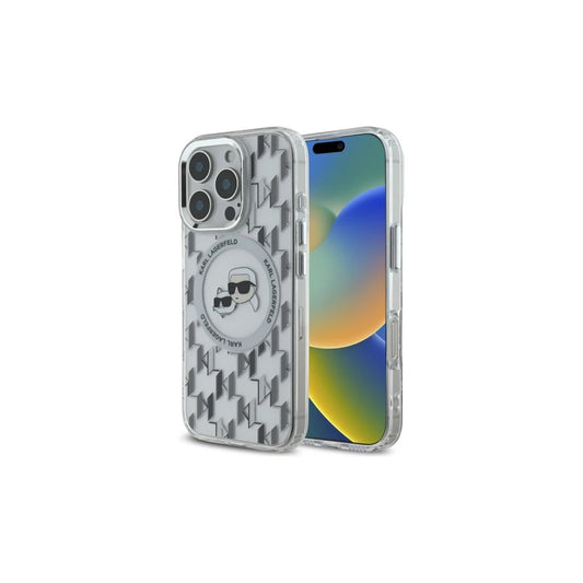Karl Lagerfeld KLHMP16LHMCKMHT iPhone 16 Pro 6.3" készülékhez IML Monogram Karl&Choupet tok átlátszó -  iPhone 16 Pro Max tok a Domshop kínálatából