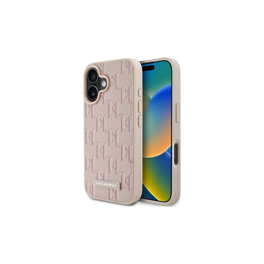 Karl Lagerfeld KLHMP16SPKHPORPP iPhone 16 6.1" készülékhez keménytok Hot Stamp Magsafe rózsaszín -  iPhone 16 tok a Domshop kínálatából